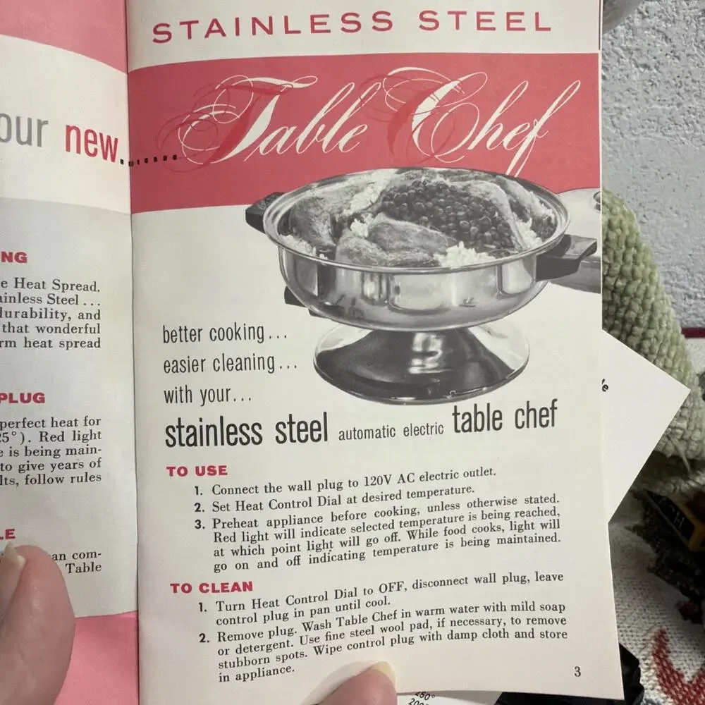 Table Chef continued clean sold